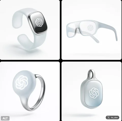 Future OpenAI Wearables — Nano Banana 2 AI Prompt: Create image with 1:1 ratio A next-gen wearable ai [device type] blending Jony I...