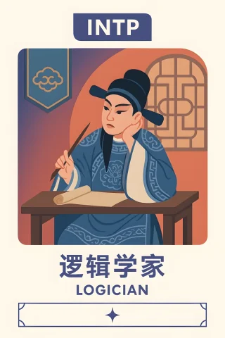 MBTI Cards of Opera Scenes — Nano Banana 2 AI Prompt: Generate an MBTI personality type card image based on a famous ancient Chinese o...