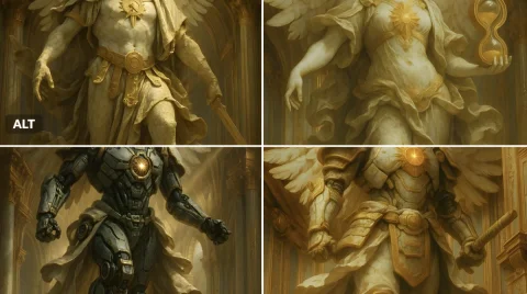 God of Time — Nano Banana 2 AI Prompt: Colossal marble statue of [INSERT OBJECT OR CHARACTER HERE], wings (if applicabl...