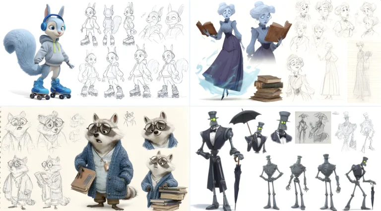 Pixar-Style Character Sheet