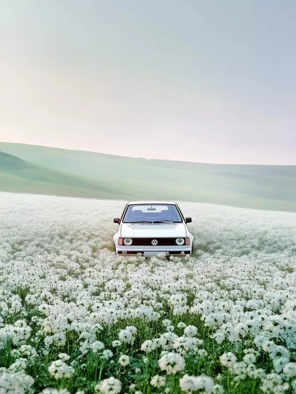 Surreal Golf GTI in Flowers