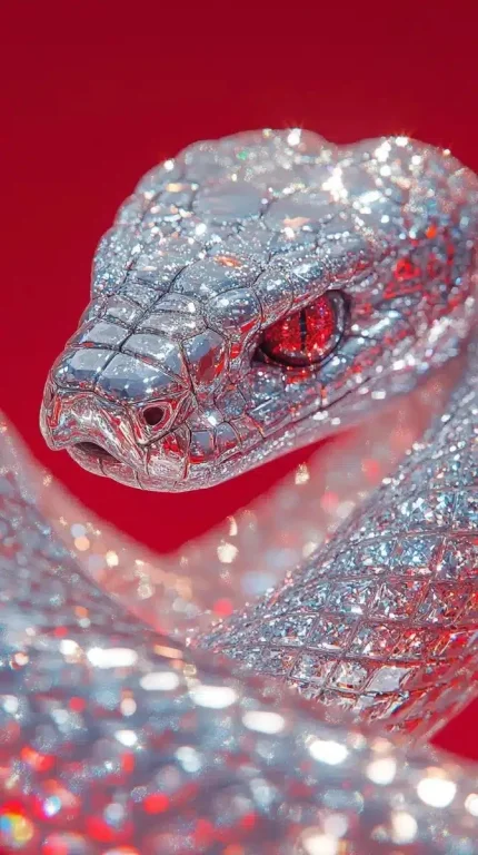 Diamond-Encrusted Snake Design