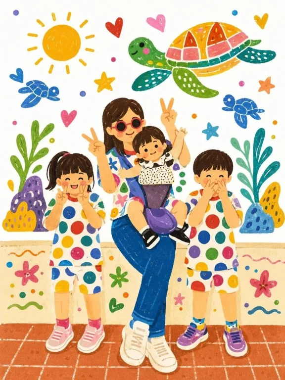 Comic / Storyboard - Family Portrait Storybook Illustration