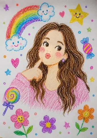 Crayon Drawing to Realistic Photo — Nano Banana 2 AI Prompt: Transform this crayon-style illustration into a highly realistic professional ph...