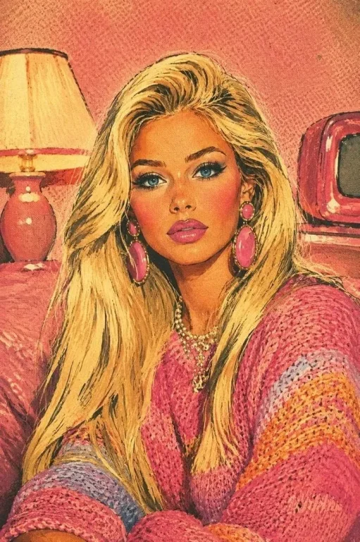 Comic / Storyboard - Retro Blonde Magazine Portrait