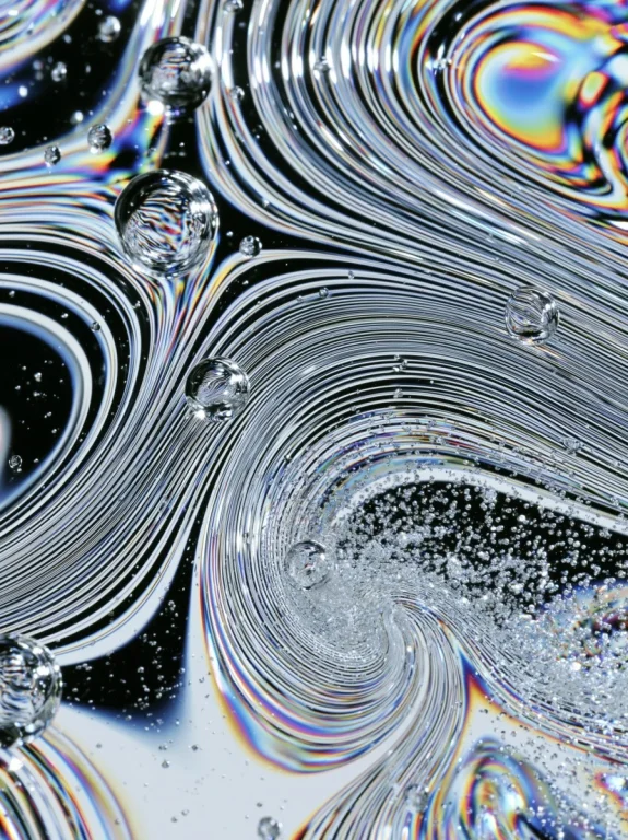 Swirling Liquid Abstract