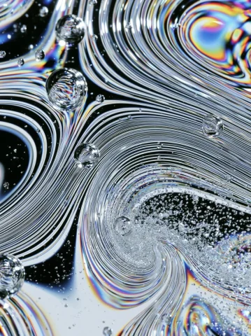 Swirling Liquid Abstract — Midjourney v6 AI Prompt: liquid --chaos 10 --ar 3:4 --sref 1621355113 --sref 523076987 --sref 1067700971...