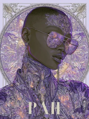 Bold Typography Fashion Poster — Midjourney v6 AI Prompt: realistic editorial poster design, large bold typography overlaid on a high-qual...