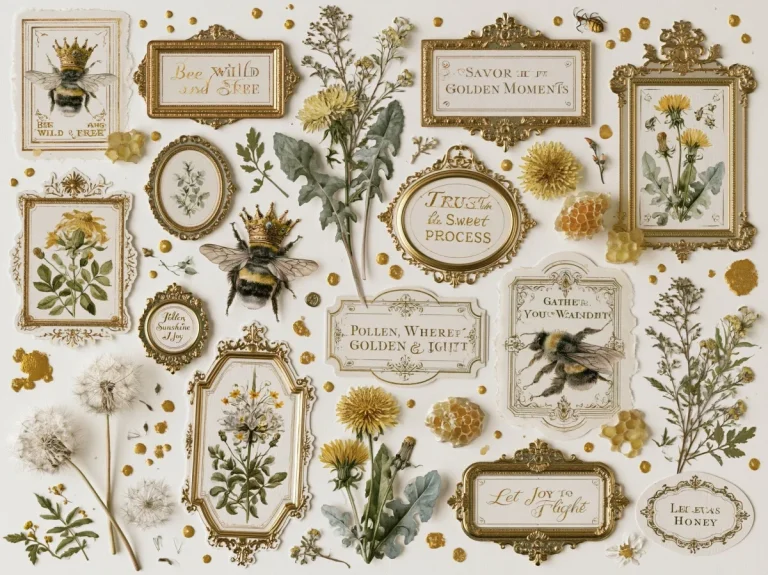Honeybee Garden Vintage Sticker Sheet