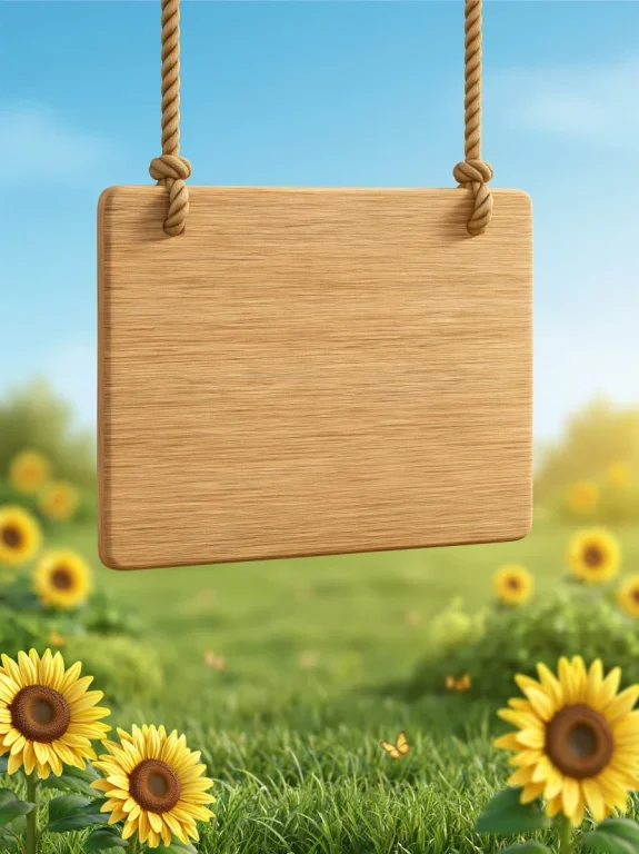 Sunflower Spring Festival Poster