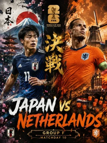 Brazil and Germany clash in epic World Cup 2026 poster — Nano Banana 2 AI Prompt: Ultra-detailed cinematic FIFA World Cup 2026 match poster, legendary clash betwe...