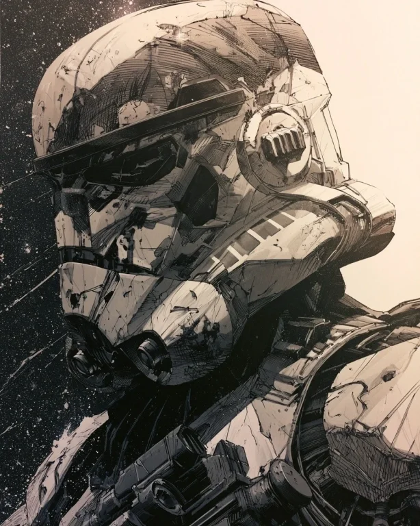 Jim Lee Style Stormtrooper Portrait