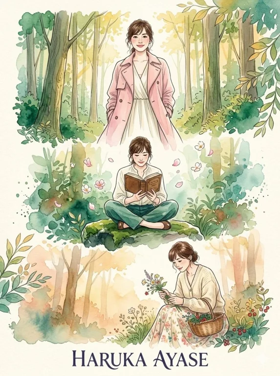 Enchanted Elegance: A Watercolor Tribute to Yui Aragaki