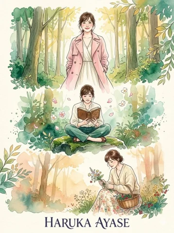 Enchanted Elegance: A Watercolor Tribute to Yui Aragaki — Nano Banana 2 AI Prompt: A whimsical high-fashion watercolor portrait collection inspired by the elegance...