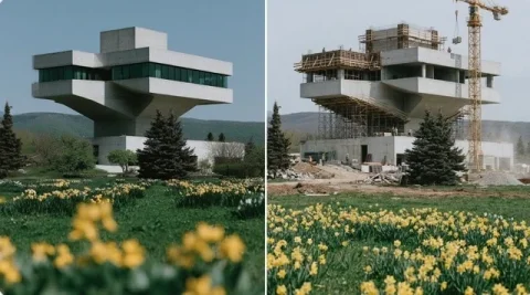 Show Me The Constructions Of This Building. — Nano Banana 2 AI Prompt: Show me the constructions of this building.