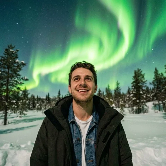 A Stunning Night Shot Shows The Person Attached In The Uploaded R