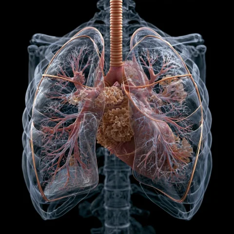 Lung MRI Scan — Nano Banana 2 AI Prompt: Lung mri, ultra realistic, top view, body scan, 9:16px, philips mri machine 0,32...