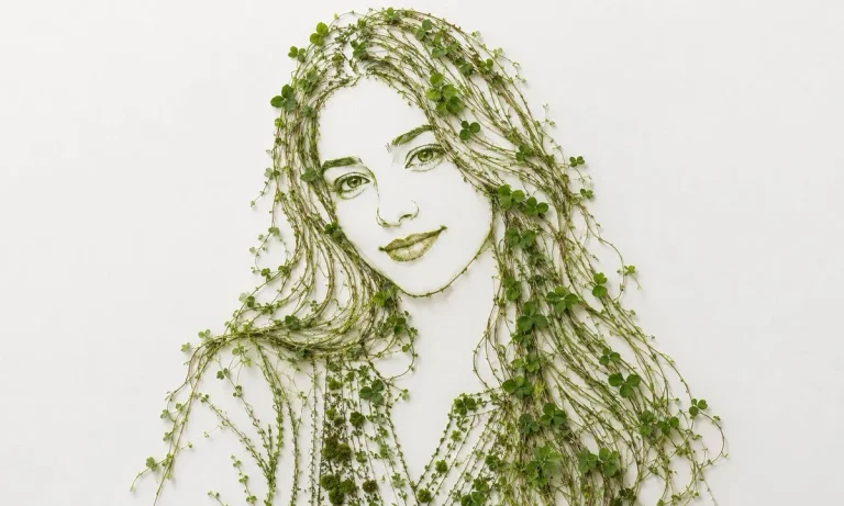 Elegant Botanicals: A Minimalist Portrait