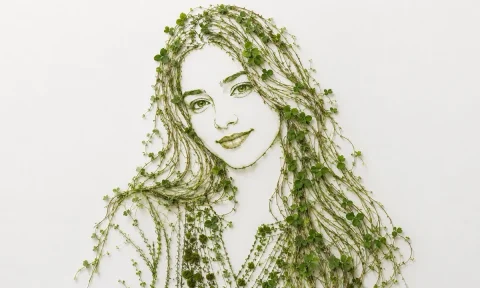 Elegant Botanicals: A Minimalist Portrait — Nano Banana 2 AI Prompt: Use the uploaded image as the strict subject reference. Preserve the exact facia...