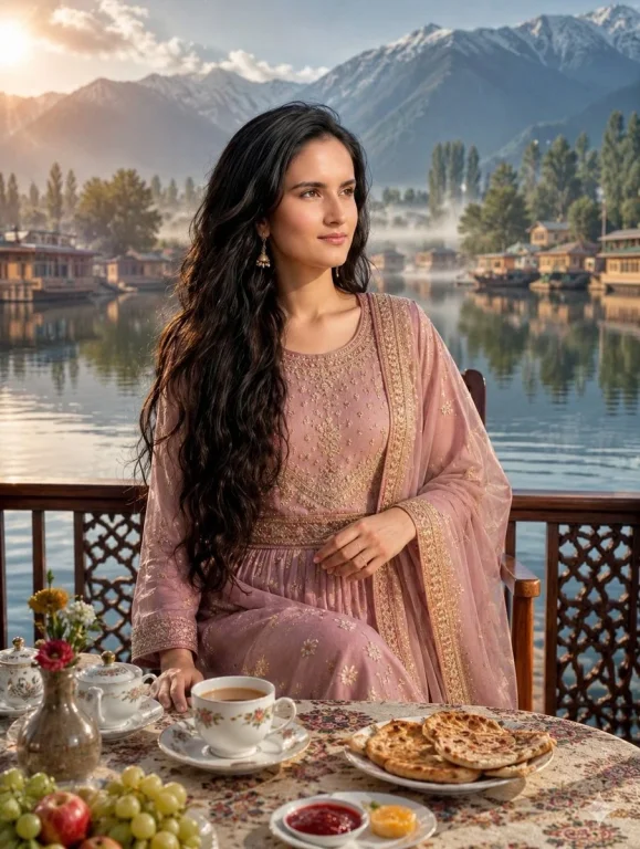 Serenity at Dawn: A Kashmiri Breakfast Experience