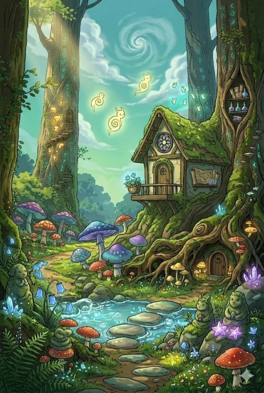 Enchanted Haven: A Whimsical Cottage in the Forest
