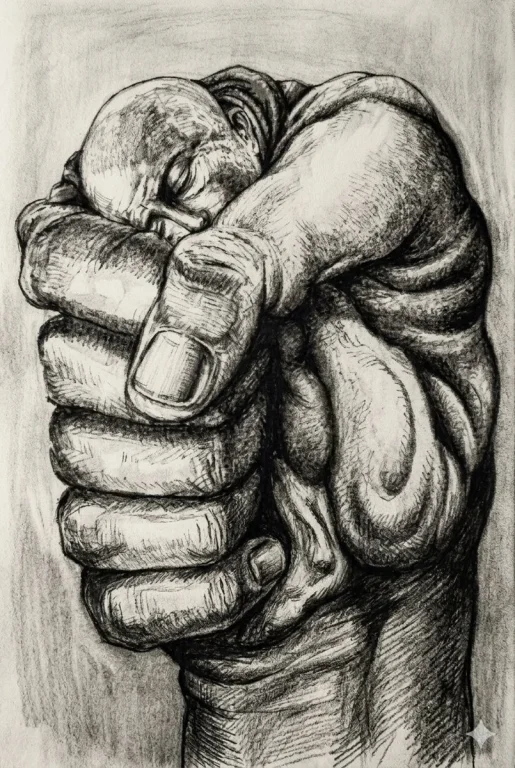Silent Strength: The Fist and the Figure