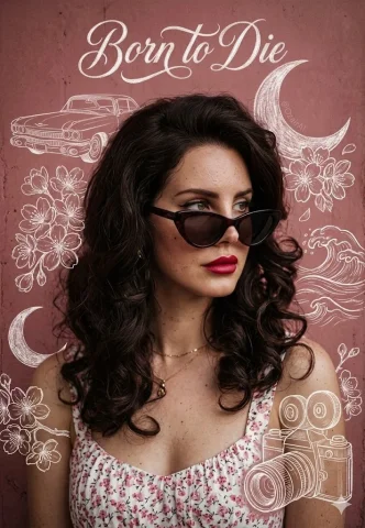 Chasing Dreams in a Vintage Daydream — Nano Banana 2 AI Prompt: A hyperrealistic portrait of a dreamy young woman with voluminous dark brunette...