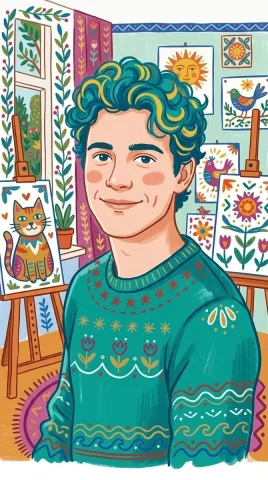 Whimsical Artistry: A Folk Tale in Color — Nano Banana 2 AI Prompt: Create a whimsical folk-art scene that combines the characters and settings of i...