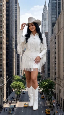 Urban Elegance: A Western Fashion Icon on Fifth Avenue — Nano Banana 2 AI Prompt: Ultra-photorealistic cinematic fashion scene set on New York 5th Avenue, featuri...