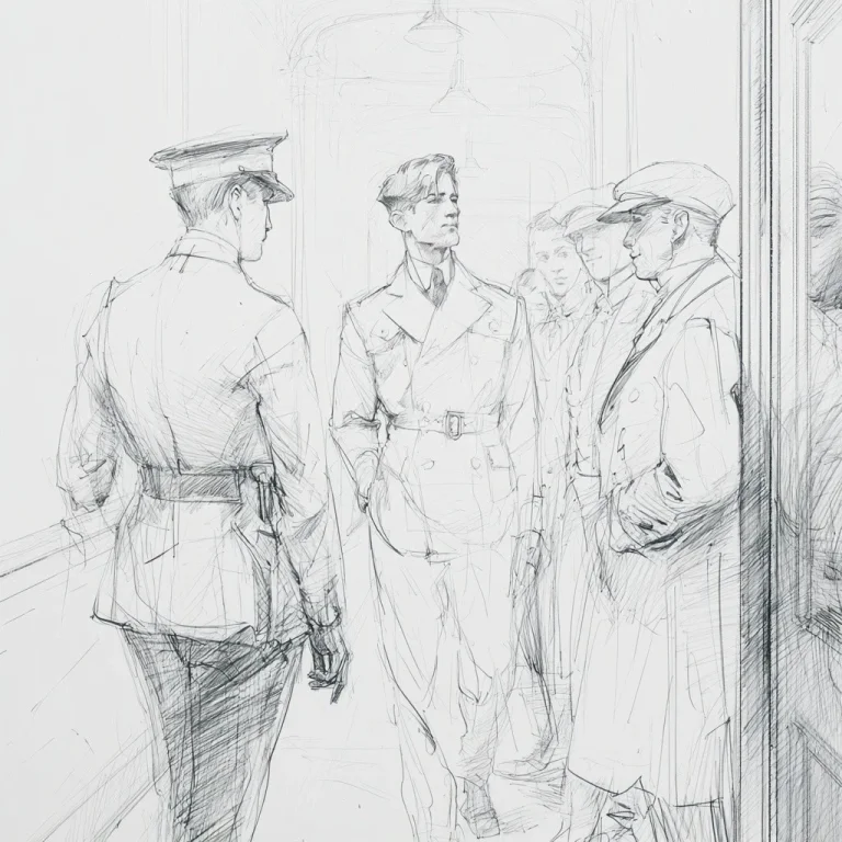 Encounter in University Hallway