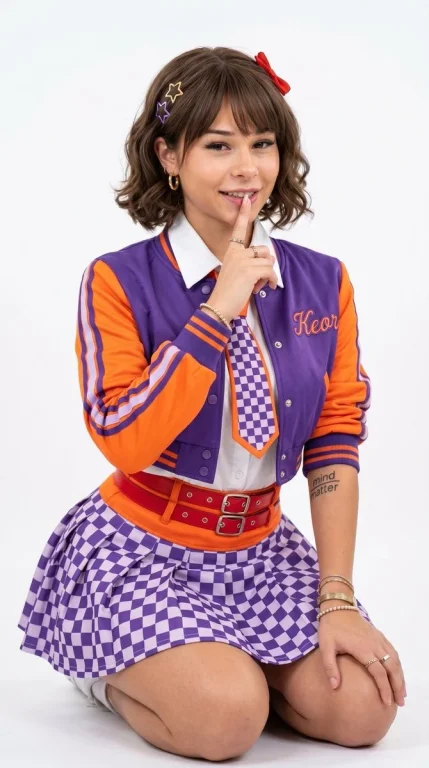 Vibrant Fashion Fusion: Megan's Playful Portrait
