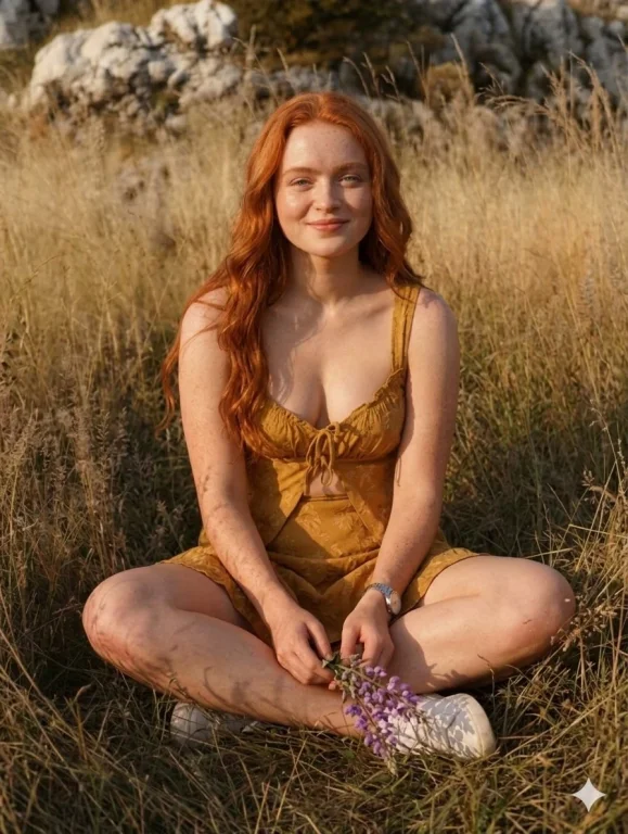 Golden Hour Reverie in the Meadow