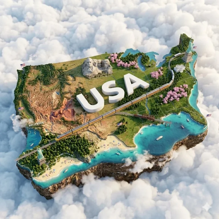 Floating Japan: A Hyper-Realistic Miniature Island