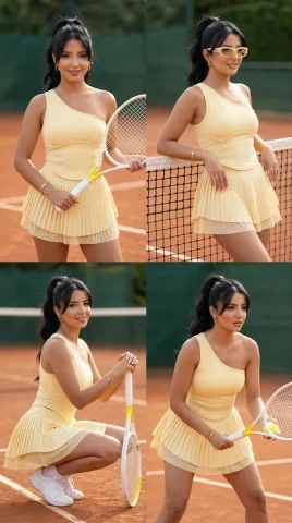 Sculpted Elegance: Tennis Couture in Motion — Nano Banana 2 AI Prompt: { "generation_request": { "meta_data": { "task_type": "2...