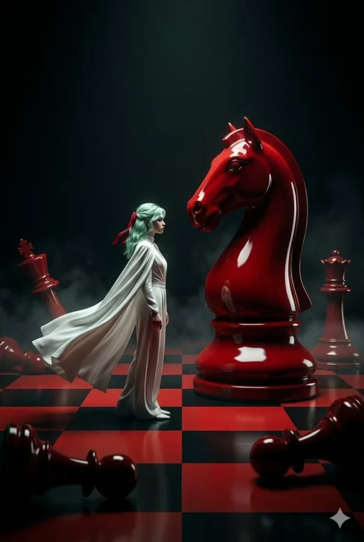 Silent Confrontation on a Blood-Red Chessboard