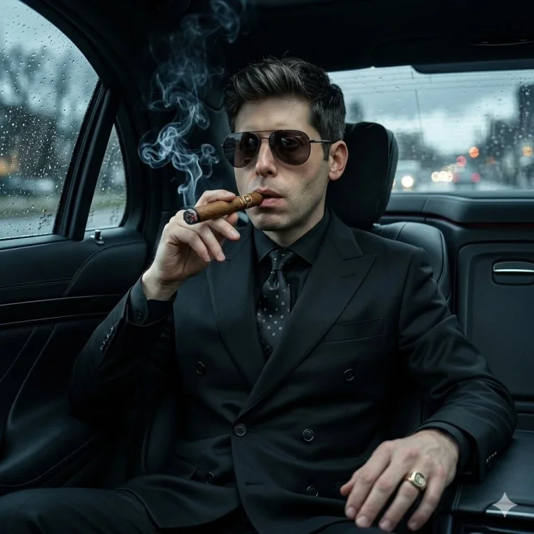 Modern Mafia Boss in Cinematic Noir