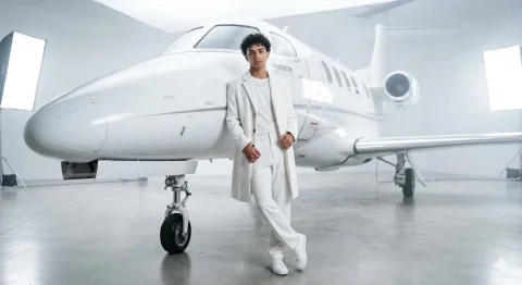 Luxury in White: A Cinematic Portrait of Modern Elegance — Nano Banana 2 AI Prompt: REFERENCE: KEEP THE SAME BOY’S FACE AND SLIM, ELEGANT BODY. PROMPT: HYPER-REALIS...