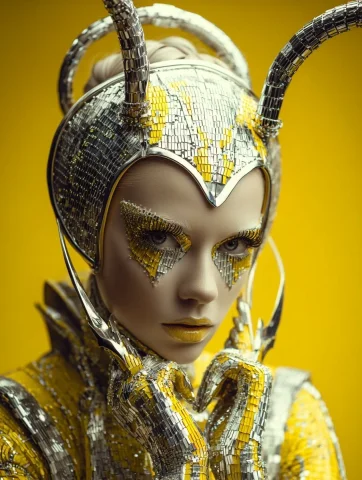 Retro-Futurism: The Goliath Beetle Reimagined — Nano Banana 2 AI Prompt: MASTER PROMPT INFLUENCE: 1950s Atomic Age Goliath Beetle Duchess exoskeleton re...