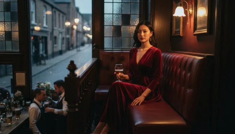 Vintage Elegance in a British Pub