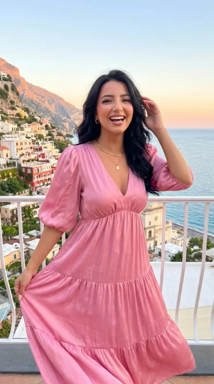 Golden Sunset on a Positano Terrace