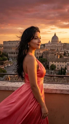 Golden Hour in Rome: A Dreamy Skyline — Nano Banana 2 AI Prompt: { "generation_request": { "meta_data": { "tool": "Nano B...