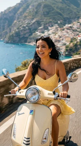 Joyful Rides on the Amalfi Coast — Nano Banana 2 AI Prompt: { "generation_request": { "meta_data": { "tool": "Nano B...