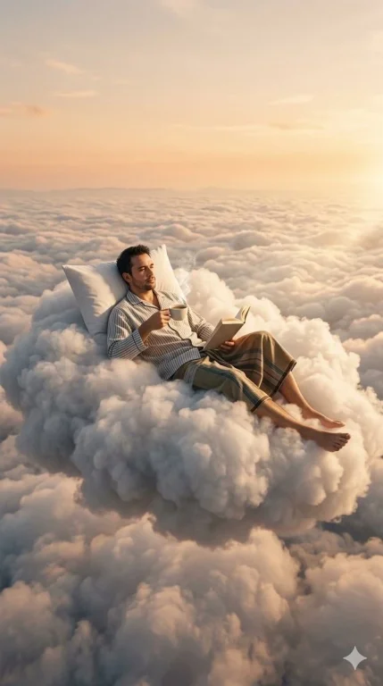 Floating Comfort: A Dreamy Escape Above the Clouds