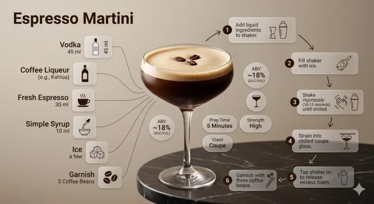 The Art of Mixology: Espresso Martini Infographic
