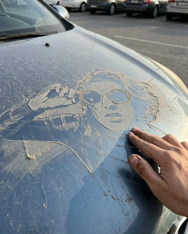 A Dusty Message Revealed: The Art of Imperfection