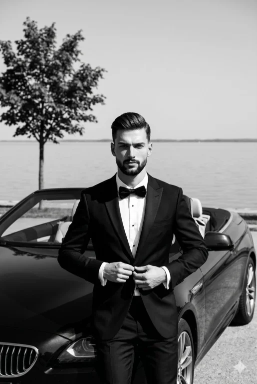 Timeless Elegance: A Moment of Confidence