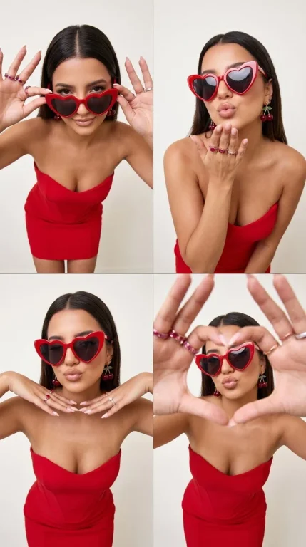 Striking Edges: A Luxurious Fashion Collage