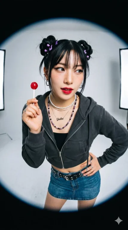 Bold Confidence with a Lollipop