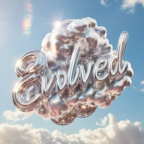 Embossed Silver Logo Design — Midjourney v6 AI Prompt: A luxurious metallic silver typographic logo with an embossed 3D effect, featuri...