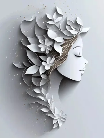 Coffee Steam Girl Line Art — Midjourney v6 AI Prompt: Brown cup of coffee, steam rising in the form of a beautiful girl 20+ face conto...